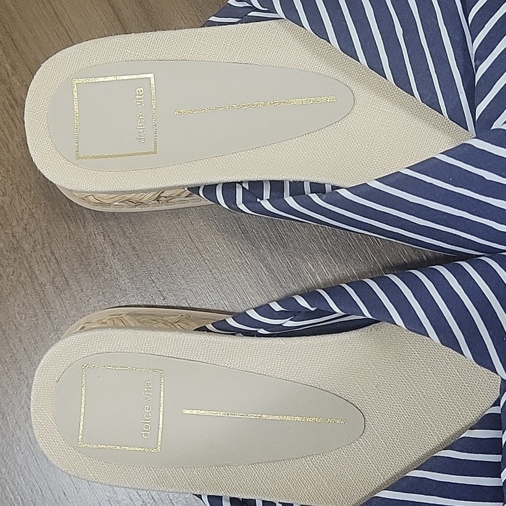 Dolce Vita Giza Knotted Platform square toe Slides-Size 8 - Picture 2 of 14